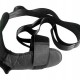 Ελαστικός ιμάντας για ασκήσεις Pilates/Yoga GYM-0022, 110cm, μαύρος