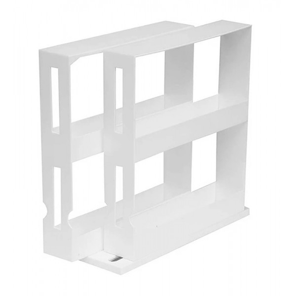 Επιτραπέζια βάση μπαχαρικών HUH-0038, 28 x 10.5 x 28cm, λευκή - Διάφορα Οικιακά σκεύη