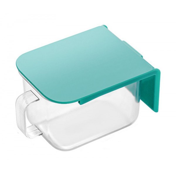 Δοχείο αποθήκευσης μπαχαρικών HUH-0053, με κουταλάκι, 420ml, γαλάζιο - UNBRANDED