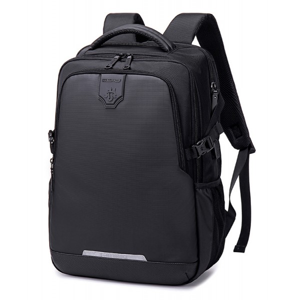 GOLDEN WOLF τσάντα πλάτης GB00444, με θήκη laptop 15.6", 23L, μαύρη - Προσωπική Φροντίδα