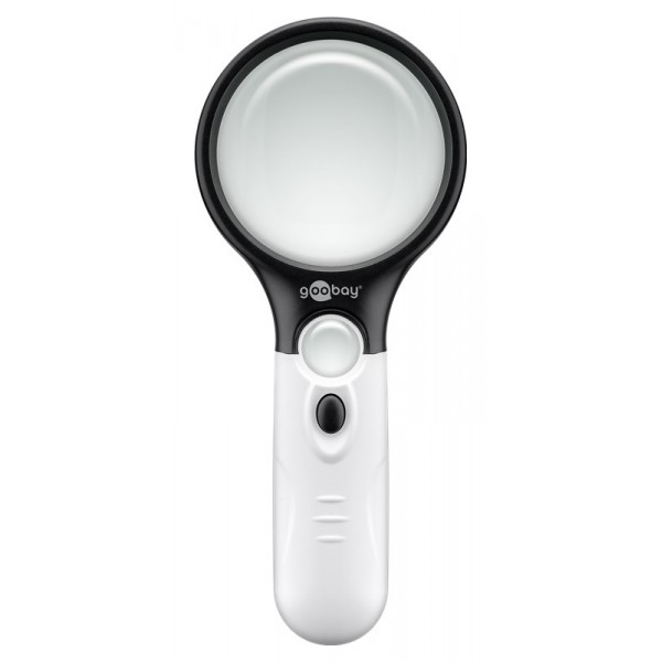 GOOBAY μεγεθυντικός φακός χειρός 41255 με φωτισμό LED, 1.75x & 12.25x - Service & Εργαλεία