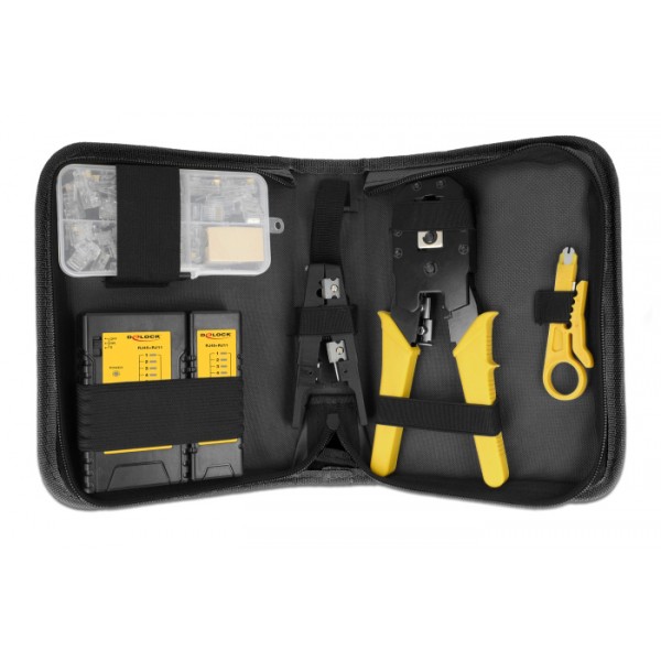 DELOCK σετ εργαλείων δικτύου 86696, για καλώδια RJ45 & RJ11 - Σετ Εργαλείων