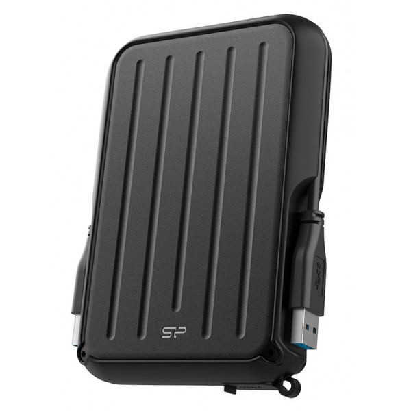 SILICON POWER εξωτερικός HDD Armor A66, 2TB, USB 3.2, μαύρος - Σκληροί Δίσκοι