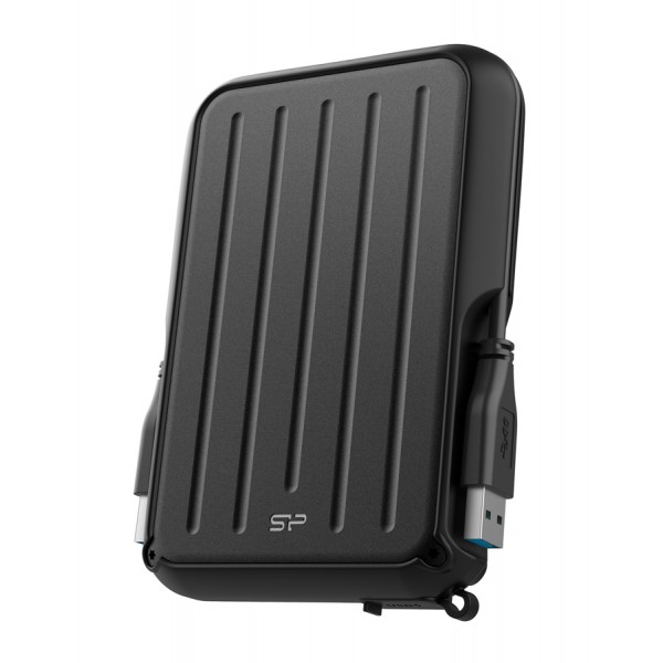 SILICON POWER εξωτερικός HDD Armor A66, 4TB, USB 3.2, μαύρος - Σκληροί Δίσκοι