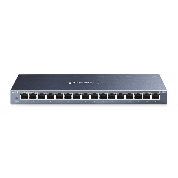TP-LINK desktop switch TL-SG116, 16-Port, 10/100/1000Mbps, Ver. 1.0 - Δικτυακά