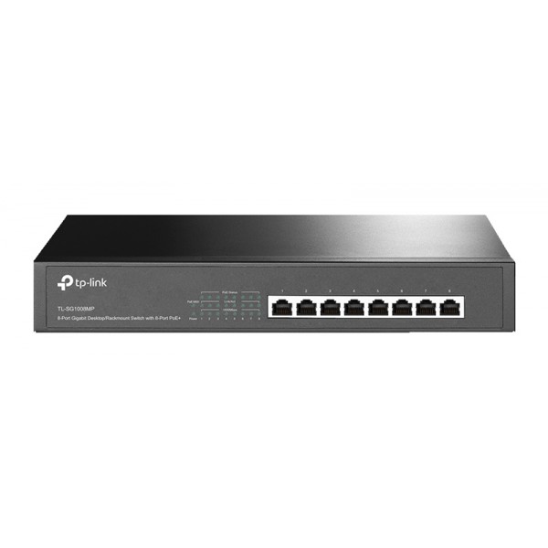 TP-LINK desktop/rackmount switch TL-SG1008MP, 8-Port PoE+, Ver. 2.0 - Περιφερειακά