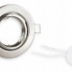 POWERTECH μεταλλικό πλαίσιο spot & ντουί GU10-003, χωνευτό, 81x31.5mm