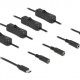 DELOCK καλώδιο USB Type-C σε 4x DC 5.5 x 2.1mm 86802, 1m, μαύρο