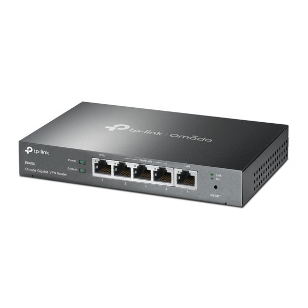TP-LINK Gigabit VPN router ER605, 5x Ethernet port, Ver 1.0 - Modem - Router