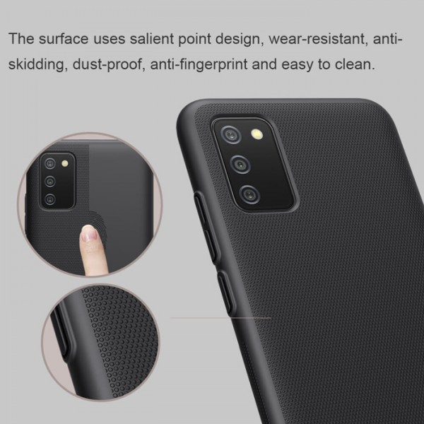 NILLKIN θήκη Super Frosted Shield για Samsung A025G/M/F/A02s, μαύρη - NILLKIN