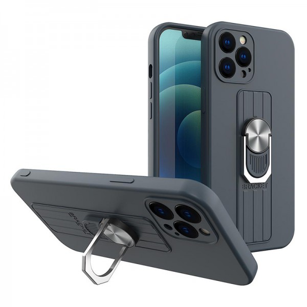 POWERTECH θήκη Ring MOB-1679 για iPhone 13 Pro, μπλε - Powertech