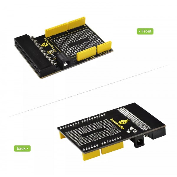 KEYESTUDIO Micro:bit prototyping shield V1 KS0292, με small breadboard