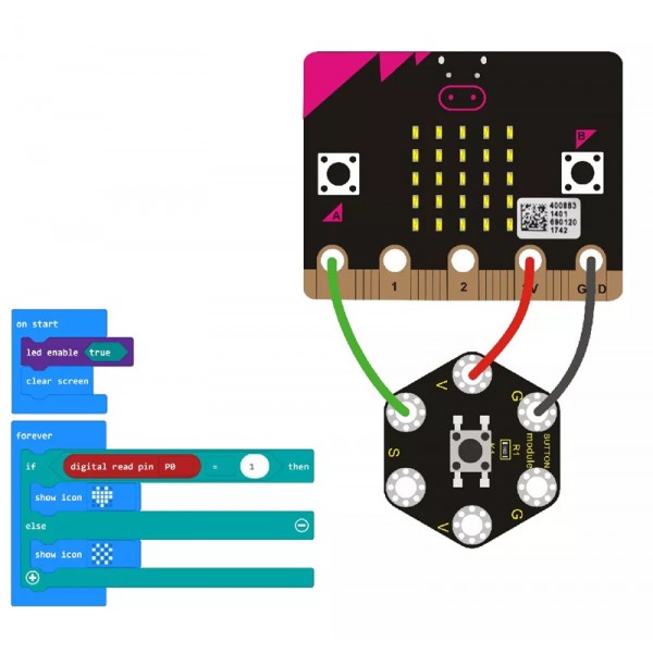 KEYESTUDIO button module KS0419 για Micro:bit - Ρομποτική