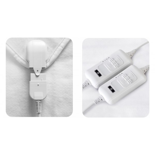BRUNO ηλεκτρική κουβέρτα BRN-0065, διπλή, 160x140cm, 2x 60W, χειριστήρια - Σύγκριση Προϊόντων