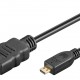 GOOBAY καλώδιο micro HDMI σε HDMI 53786 με Ethernet, 4K/60Hz, 3m, μαύρο