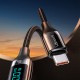 USAMS καλώδιο USB Type-C US-SJ546, 100W/5A, 1.2m, μαύρο