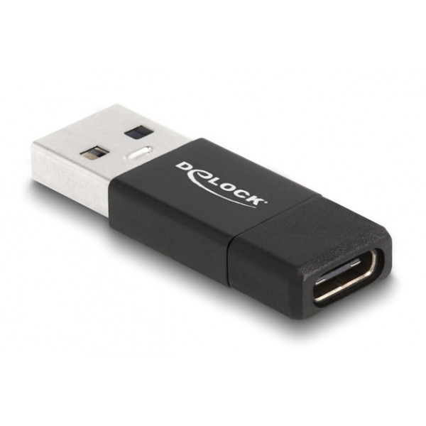 DELOCK αντάπτορας USB 3.2 Gen 2 σε USB-C 60001, 10Gbps, μαύρος - DeLock