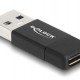 DELOCK αντάπτορας USB 3.2 Gen 2 σε USB-C 60001, 10Gbps, μαύρος