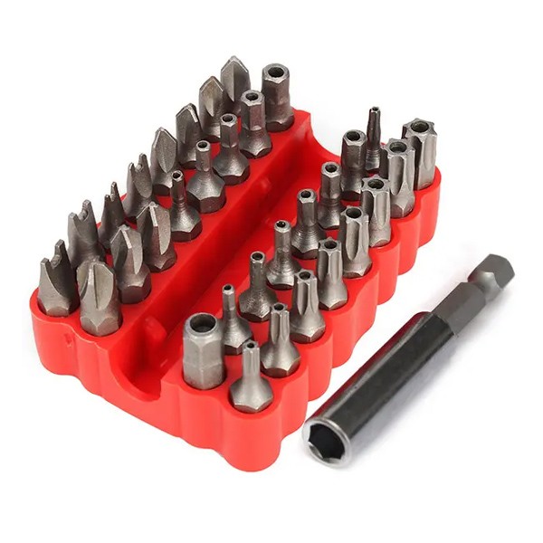 BEST σετ μύτες κατσαβιδιού BST-887 με μαγνητικό αντάπτορα, 33τμχ - BEST