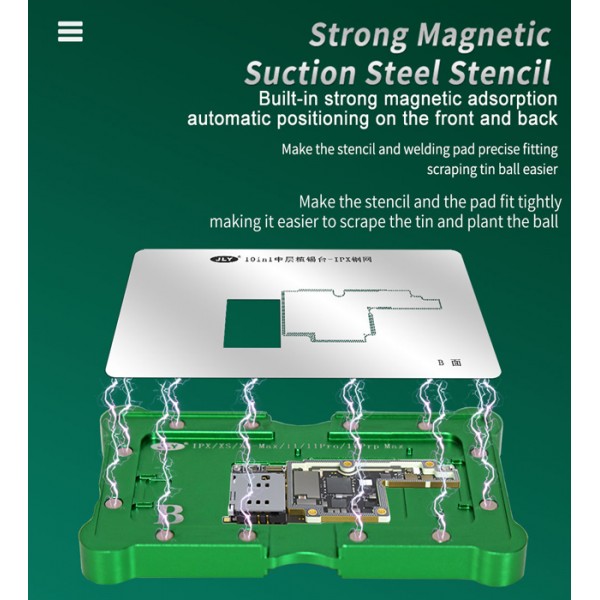 JLY βάση επισκευής motherboard BST-1023APLUS για iPhone, με BGA stencils - JLY