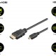 GOOBAY καλώδιο micro HDMI σε HDMI 53784 με Ethernet, 4K/60Hz, 1.5m, μαύρο