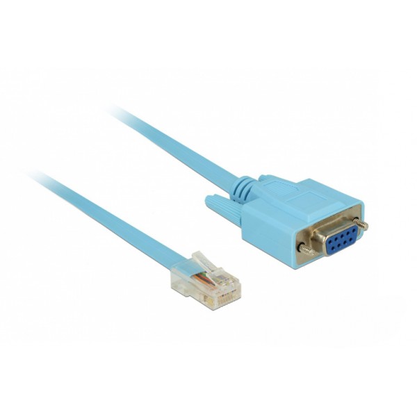 DELOCK Καλώδιο Serial RS-232 DB9 female σε RJ45 male, 1m, μπλε - Σύγκριση Προϊόντων