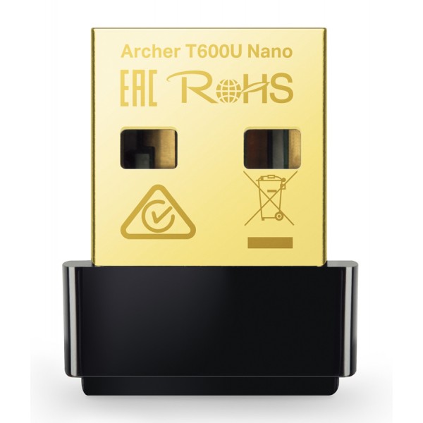 TP-LINK ασύρματος USB αντάπτορας δικτύου Archer T600U Nano, 600Mbps, V.1 - tp-link