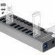 DELOCK USB hub 63670 με διακόπτες, 10x θυρών, 5Gbps, γκρι