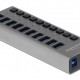 DELOCK USB hub 63670 με διακόπτες, 10x θυρών, 5Gbps, γκρι