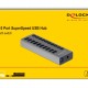 DELOCK USB hub 63670 με διακόπτες, 10x θυρών, 5Gbps, γκρι