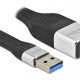 DELOCK αντάπτορας δικτύου 86937, USB, 1000Mbps Ethernet, 13cm, μαύρος