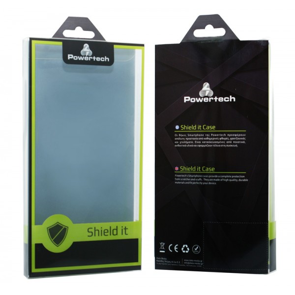POWERTECH universal θήκη κινητού με ring PT-530, έως 7.5 x 14.5cm, μαύρη - Powertech