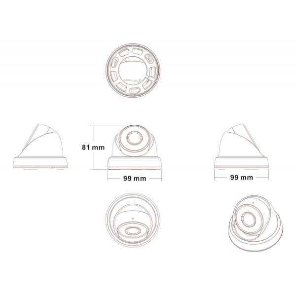 LONGSE υβριδική κάμερα LIRDLAHTC500FKE, 2.8mm, 1/2.5" CMOS 5MP, IR 20m
