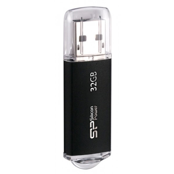 SILICON POWER USB Flash Drive Ultima II-I, 32GB, USB 2.0, μαύρο - USB Flash Drives