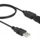 DELOCK αντάπτορας USB σε RS-232 DB9 61506 με καλώδιο USB, 0.8m, μαύρο
