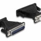 DELOCK καλώδιο USB σε RS-232 DB9 61314 με αντάπτορα DB25, 1.8m, μαύρο