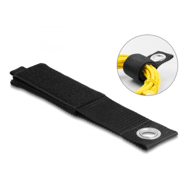 DELOCK ιμάντες τύπου Velcro 19573, 50.8 x 5cm, μαύρος, 5τμχ - DeLock