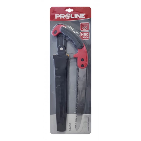 PROLINE πριόνι ξύλου 64430 με θήκη ζώνης, αντιολισθητική λαβή, 30cm - PROLINE