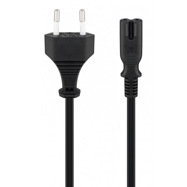 GOOBAY καλώδιο τροφοδοσίας Euro 95039, 2x 0.75mm², 5m, μαύρο - Τροφοδοσία