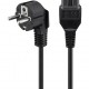 GOOBAY καλώδιο τροφοδοσίας 93277, γωνιακό, 0.75mm², 2m, μαύρο