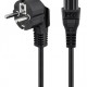 GOOBAY καλώδιο τροφοδοσίας 44877, γωνιακό, 0.75mm², 3m, μαύρο