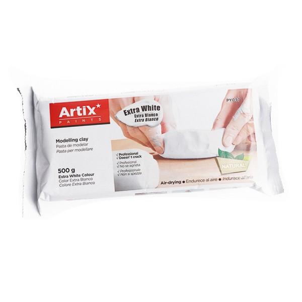 ARTIX PAINTS φυσικός πηλός PY037, 500γρ, λευκός - ARTIX PAINTS
