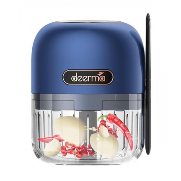 DEERMA πολυκόπτης JS100, επαναφορτιζόμενος , 150ml, 40W, 3 λεπίδες, μπλε - Συσκευές Κοπής, Μίξης, Ανάδευσης