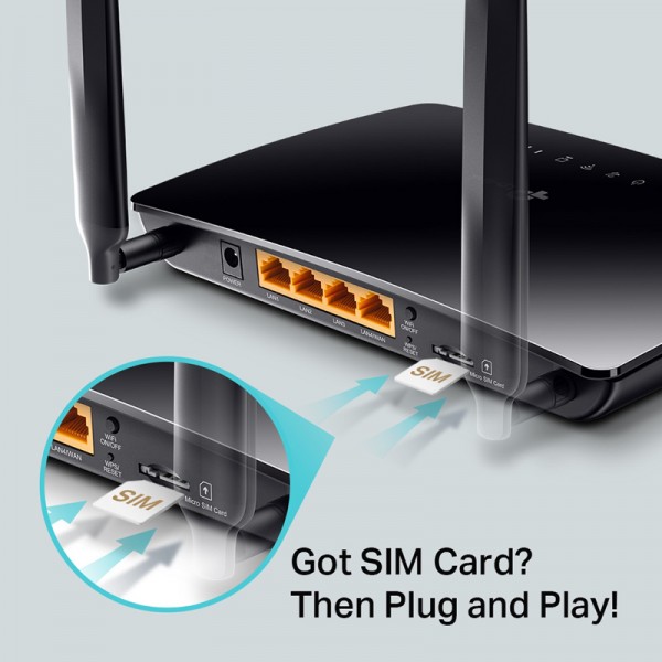 TP-LINK router Archer MR400, 4G LTE, Wi-Fi 1200Mbps AC1200, Ver. 2.0 - tp-link