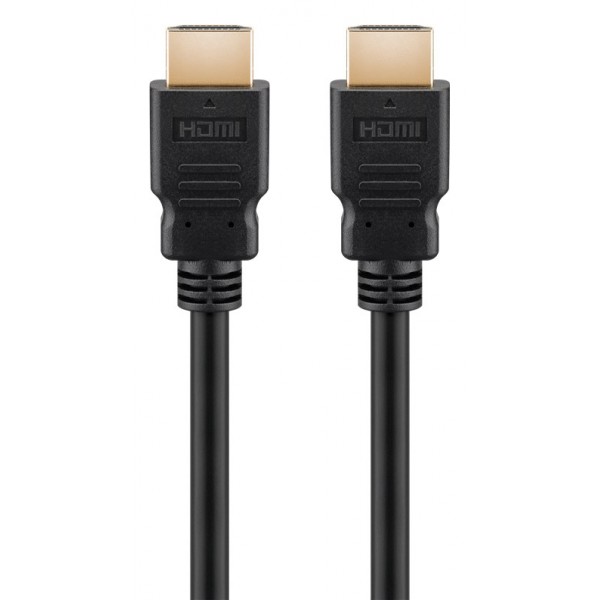 GOOBAY καλώδιο HDMI 2.1 58264, certified, ARC, 8K/60Hz 48Gbps, 2m, μαύρο
