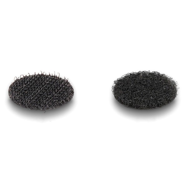 DELOCK αυτοκόλλητα τύπου Velcro 19088, στρόγγυλα, 20mm, μαύρο, 32 ζεύγη - Service & Εργαλεία
