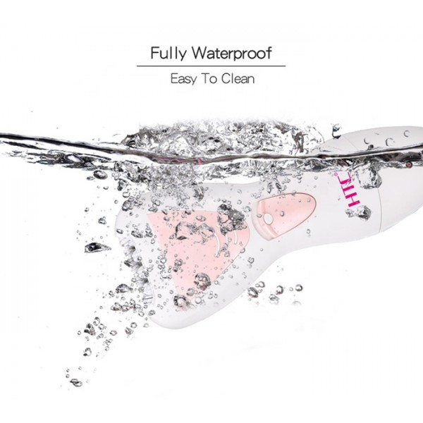 HTC αποτριχωτική μηχανή HL-026, 4 σε 1, επαναφορτιζόμενη, αδιάβροχη, ροζ - HTC