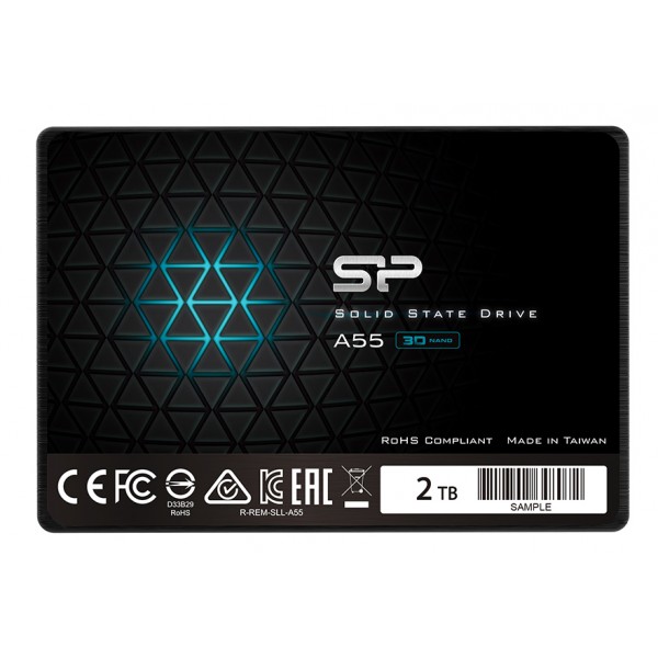 SILICON POWER SSD A55 2TB, 2.5", SATA III, 500-450MB/s, 7mm - SSD Δίσκοι