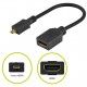 GOOBAY καλώδιο micro HDMI σε HDMI 58683, 4K/60Hz, 0.15m, μαύρο