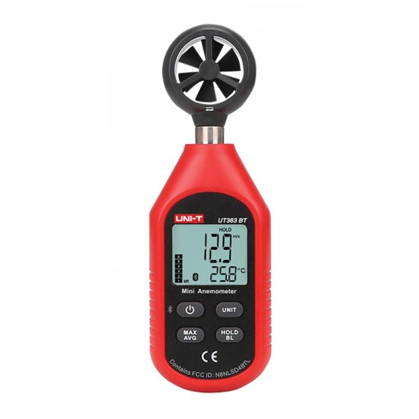 UNI-T ψηφιακό ανεμόμετρο UT363BT, 0-30m/s, Bluetooth - UNI-T